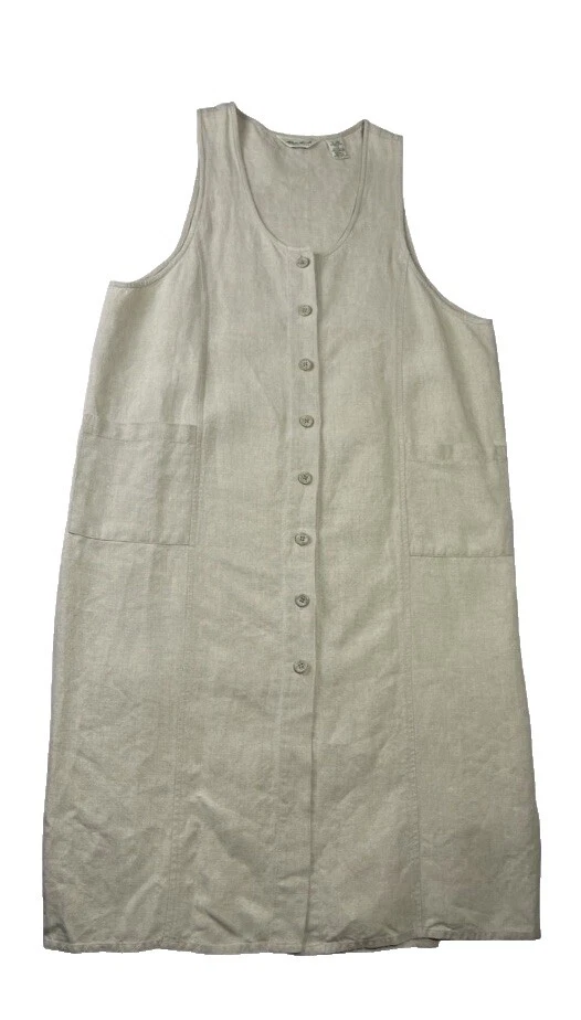 Vestidos de camisa de lino Eddie Bauer