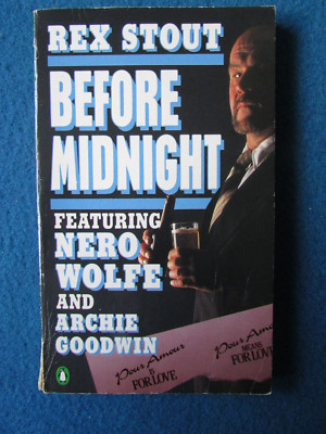REX STOUT BEFORE MIDNIGHT NERO WOLFE Paperback Book 1982 Penguin Books