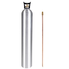 New 50 lb. Aluminum CO2 Cylinder CGA320 with Siphon Tube and Handle DOT Approved