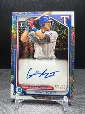 2024 Bowman Chrome Quincy Scott Speckle 1st Bowman auto 221/299 - Texans