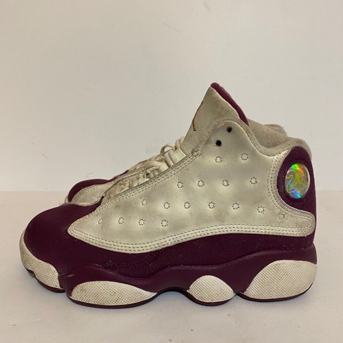 Nike Girls Air Jordan 13 Retro GP Basketball Shoes White 439669-112 Size 12C - Picture 2 of 11