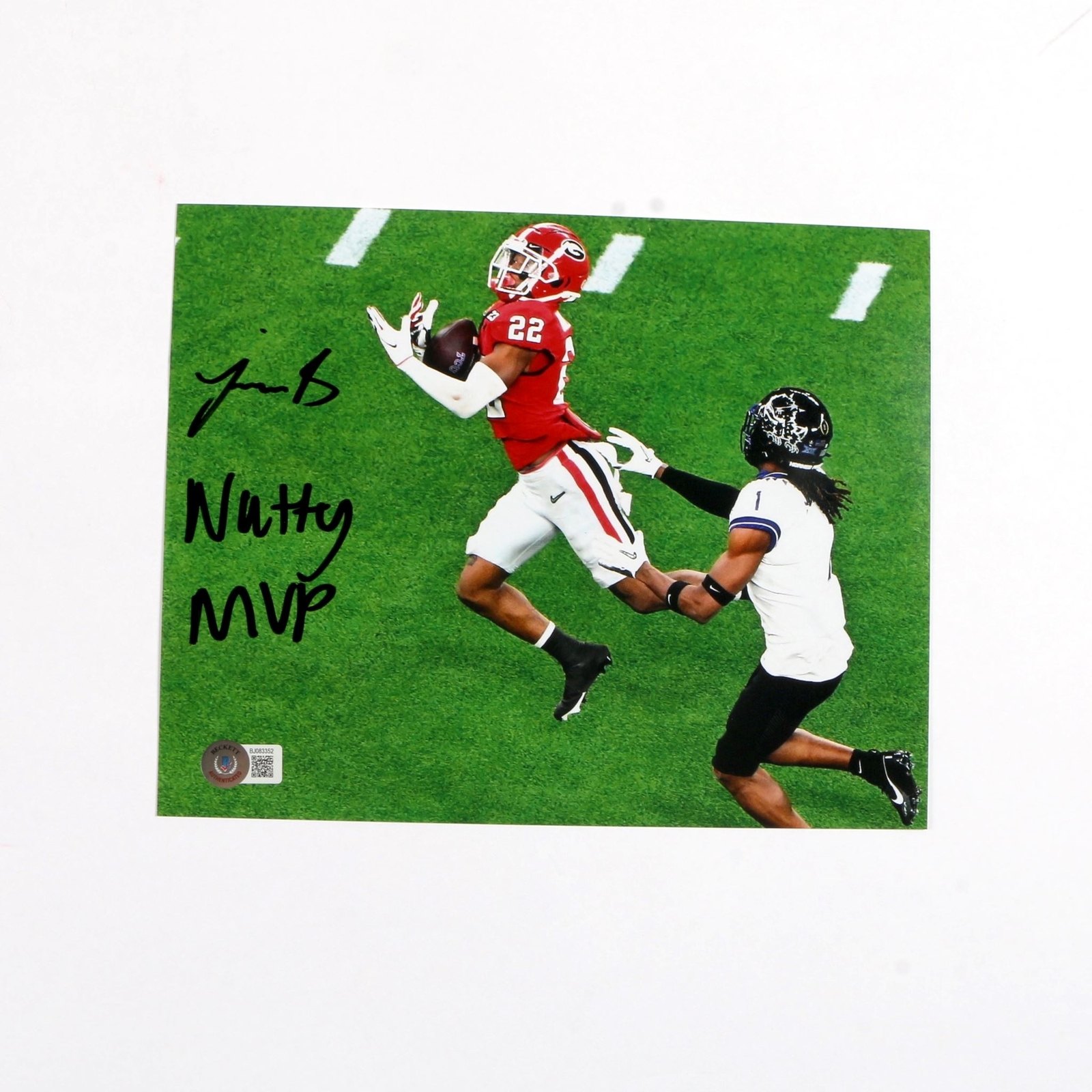 Javon Bullard Signed Photo 8x10 Georgia Bulldogs Beckett 