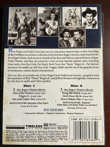 Roy Rogers: King of the Cowboys (DVD, 2010, 6-Disc Set) - Picture 3 of 8