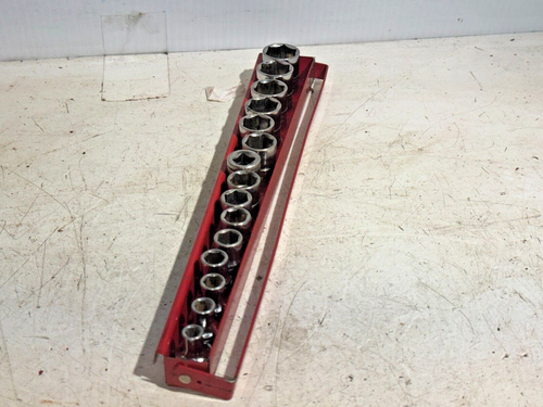 Blue Point 15 pc 3/8" Drive 6 Point Metric Socket Set with Tray 6-20mm - Picture 2 of 17
