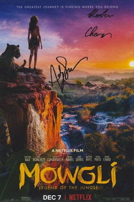 Andy Serkis / Rohan Chand signiertes Mogli 12x8 Foto 