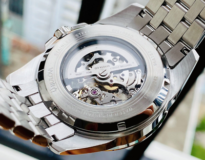 Bulova Sutton Skeleton Automatic Silver Dial Men's Watch 96A187 | eBay