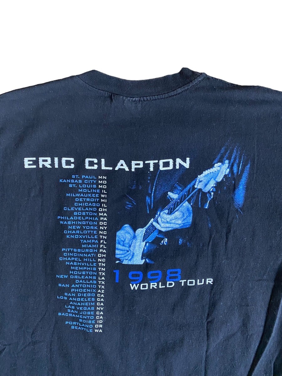 Vintage Eric Clapton World Tour Tee Shirt 1998 Size XL | eBay