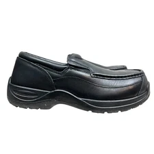 Florsheim Mens Work Shoe Leather XTR Composite Toe Slip Oil Resisting Black 8.5D