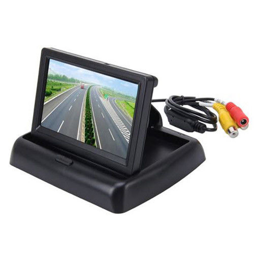 MONITOR AUTO SCOMPARSA 4,3 POLLICI PER TELECAMERA RCA RETROMARCIA PARCHEGGIO - Foto 1 di 1