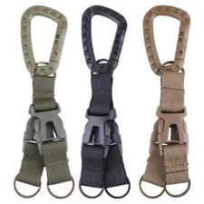 Carabiner Tactical Backpack Belt Buckle Webbing Hook Buckle Hanging System Molle