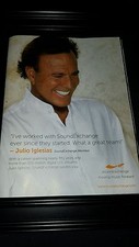 Julio Iglesias Sound Exchange Rare Original Promo Poster Ad Framed!