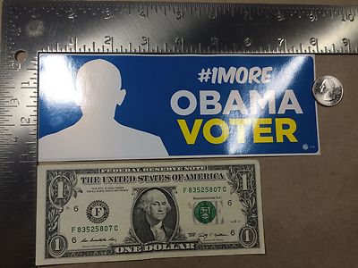 One More Obama Voter Bumper Sticker Decal #1MORE