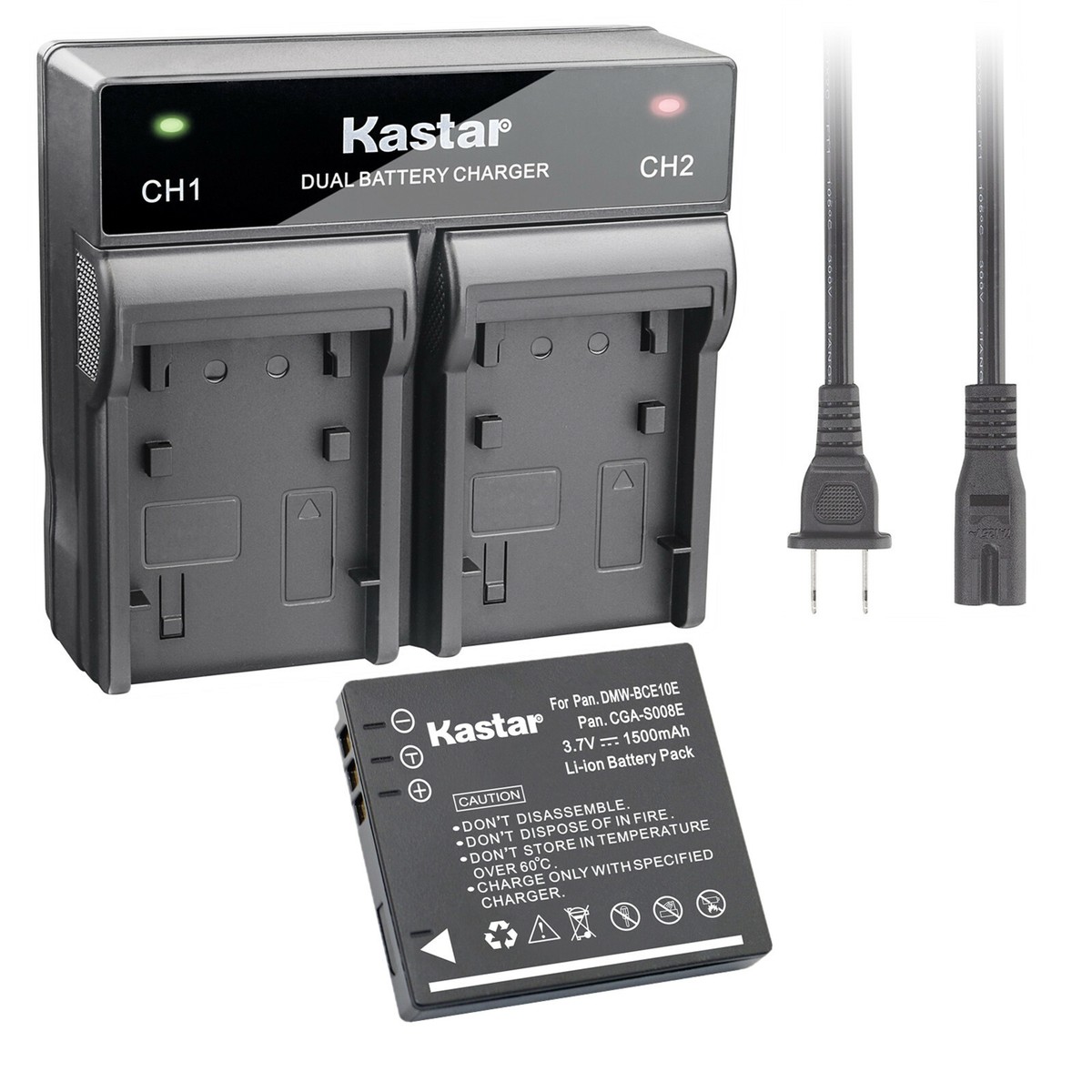 Kastar Battery AC Charger for Leica BP-DC6 BC-DC6 LEICA C-LUX 2 C-LUX 3 Camera