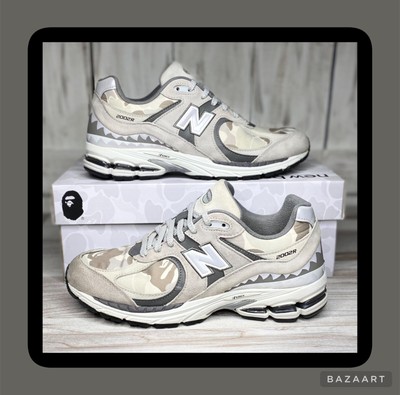 New Balance 2002R BATHING APE BAPE Grey Camo (M2002RBG) - Size 10 