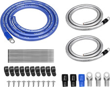 Recoil RBG3 True Spec 1/0 Gauge Wire Big 3 Amp Wiring Upgrade Kits for Car Audio