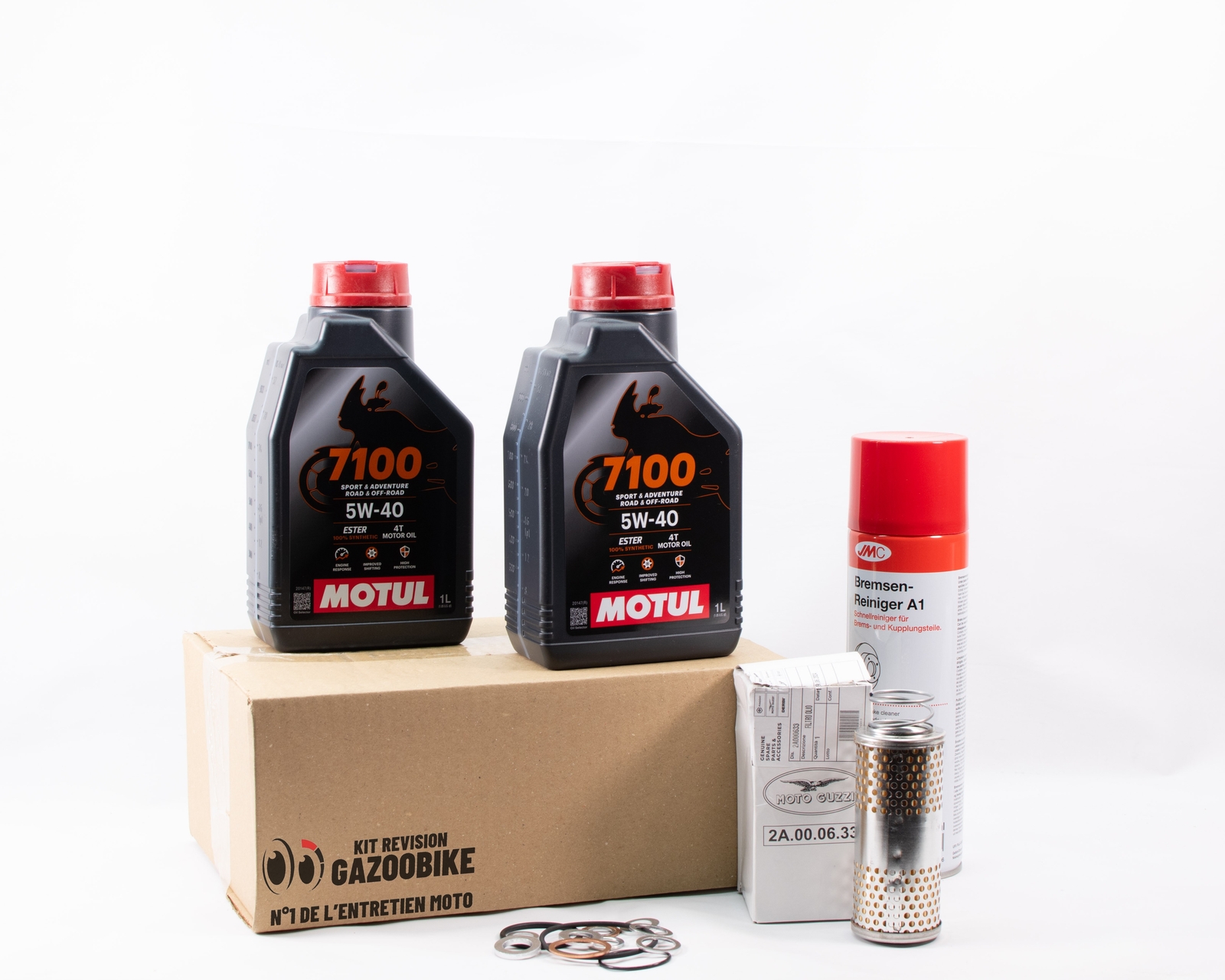 Kit entretien standard Moto Guzzi Nevada 750 Classic lubrification Motul premium pour moteur v-twin