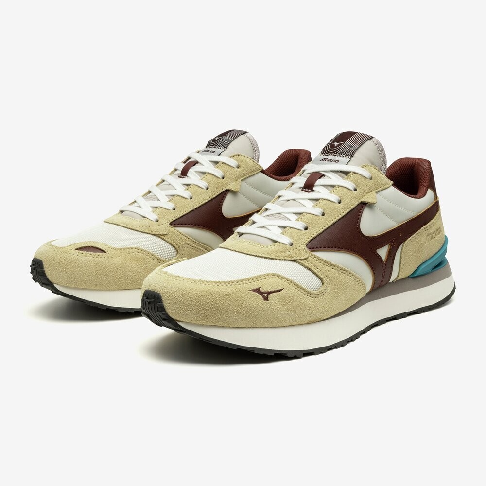 MIZUNO RB87 D1GA2352 22 Light Beige Brown Turquoise Width 2E