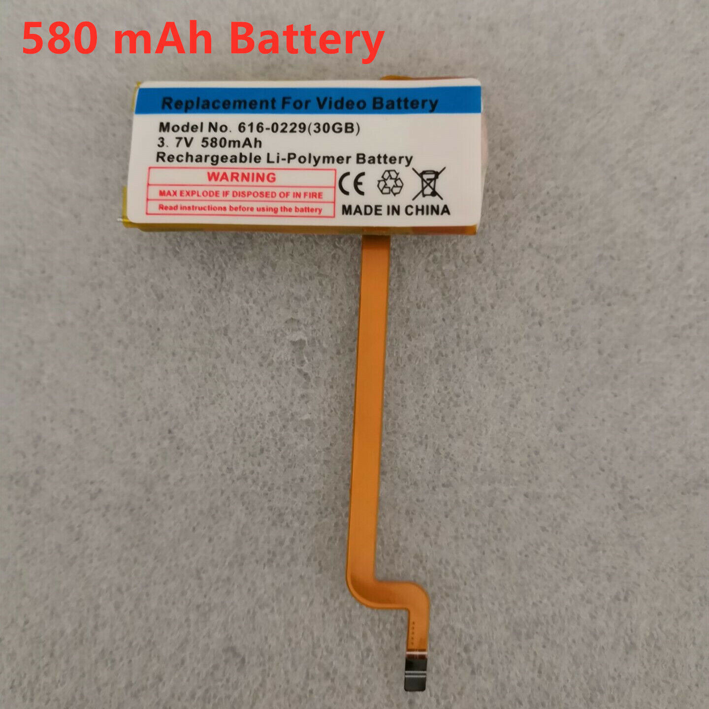 10 pieces Ranking TOP3 580 mAh battery for IPod 120 Gen 7th 160G 80 6 Max 50% OFF Classic