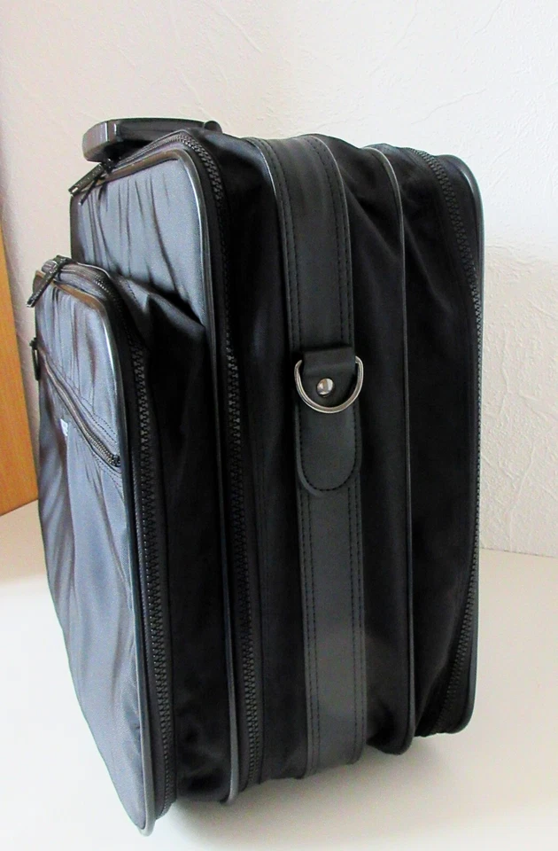 Goldpfeil Reisekoffer Reisetasche Aktenkoffer Laptoptasche schwarz Kunststoff - Bild 4 von 4