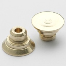 FLASH SOCKET TERMINAL CAPS COVER POLISHED BRASS 4 LEICA M1 M2 M3 MD / LM23-NI-A2