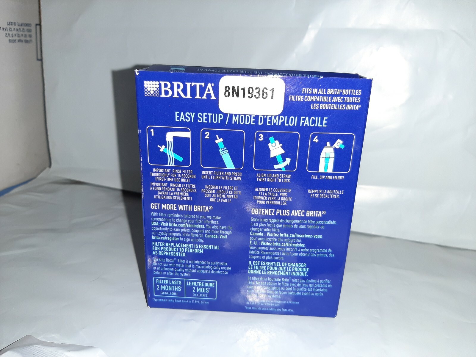 Brita Water Bottle Replacement Filters 3 Pack 6 Month Supply SEALED