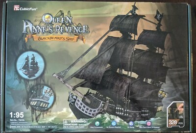 Cubic Fun - 3D Puzzle Queen Annes Revenge Ship Pirate Ship Blackbeard 1:95