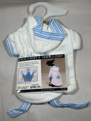 Royalty Bathrobe For Dogs Prince by Zack & Zoey New Super Soft so Beautiful