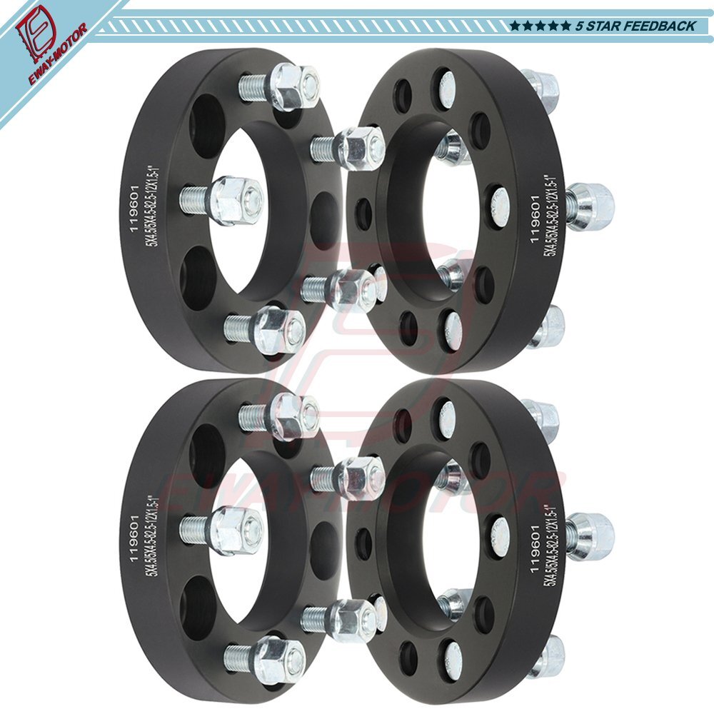 (4) 1" 5x4.5 Wheel Spacers 12x1.5 Fits Honda Civic For Toyota Tacoma Acura NSX