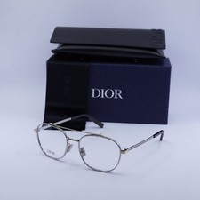 Dior CD DIAMONDO R2U F200 Silver/Gold 54mm Eyeglasses New Authentic