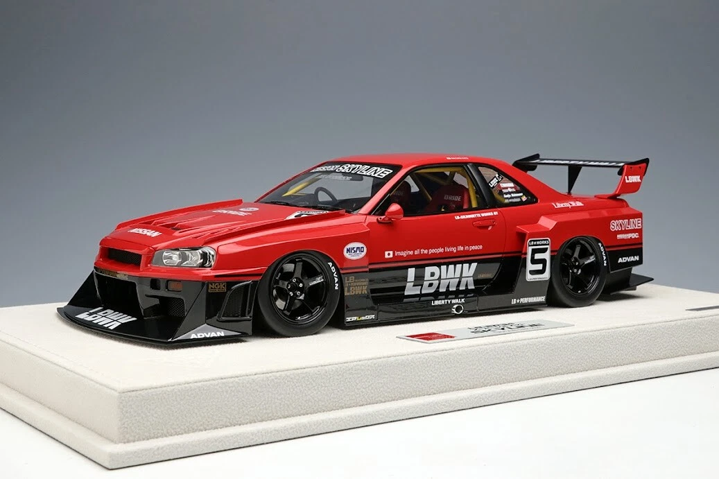 EML047 MakeUp EIDOLON 1:18 LB-ER34 Super Silhouette SKYLINE AUTO