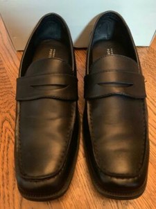 perry ellis black dress shoes