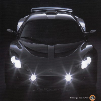 LOTUS EXIGE ELISE 111 S R British Sports Car Youngtimer Prospekt Brochure B14