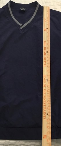 VTG Nike Golf Sleeveless Jacket Vest Mens Large Navy Blue Outdoors Wind Pockets - Picture 7 of 10