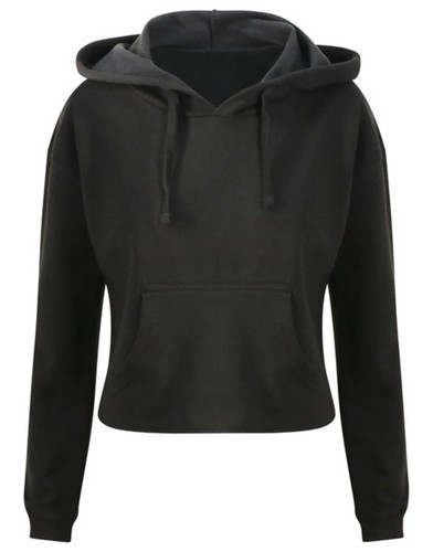 Felpa con cappuccio donna cropped fit relaxed donna maglione - Foto 17 di 18