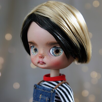 OOAK Custom Pullip DAL Doll YUUKI Handmade Overalls Blythe Body Katoya Boy