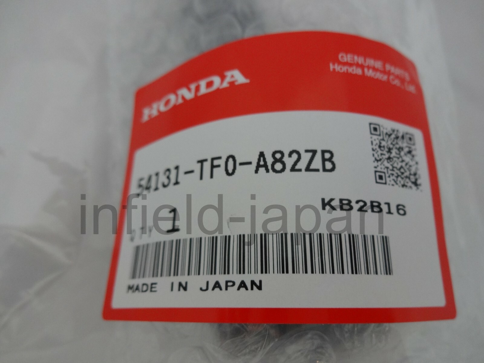 Genuine Honda FIT RS GE8 Shift Knob Orange Stitch 54131TF0A82ZB F/S