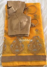 Indian/Pakistani Ethnic Ready To Wear Fancy Saree with blouse
