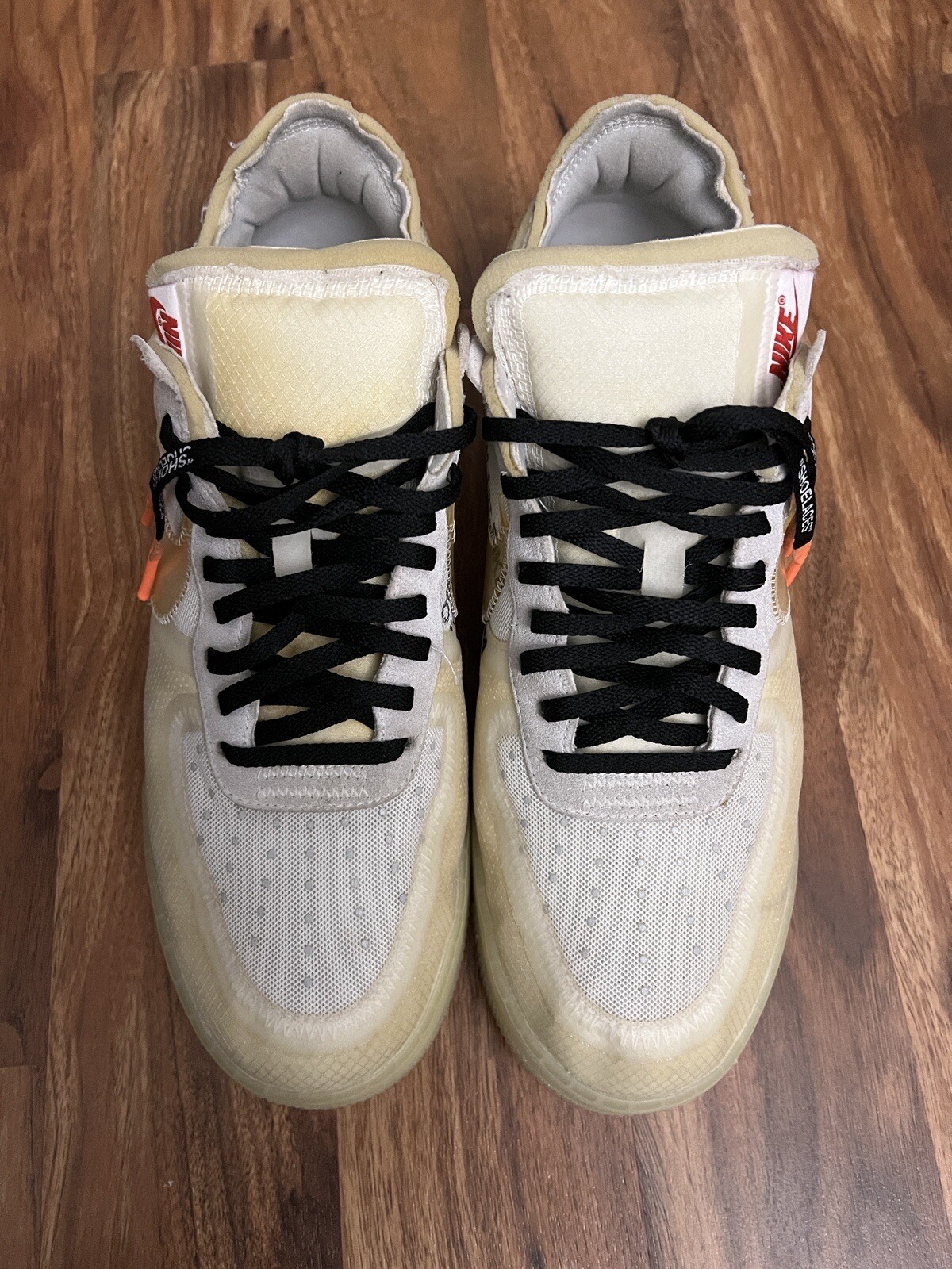 OFF WHITE X NIKE Taglia 10 5 Nike Air Force 1 Low x BIANCO SPORCO The Ten 2017