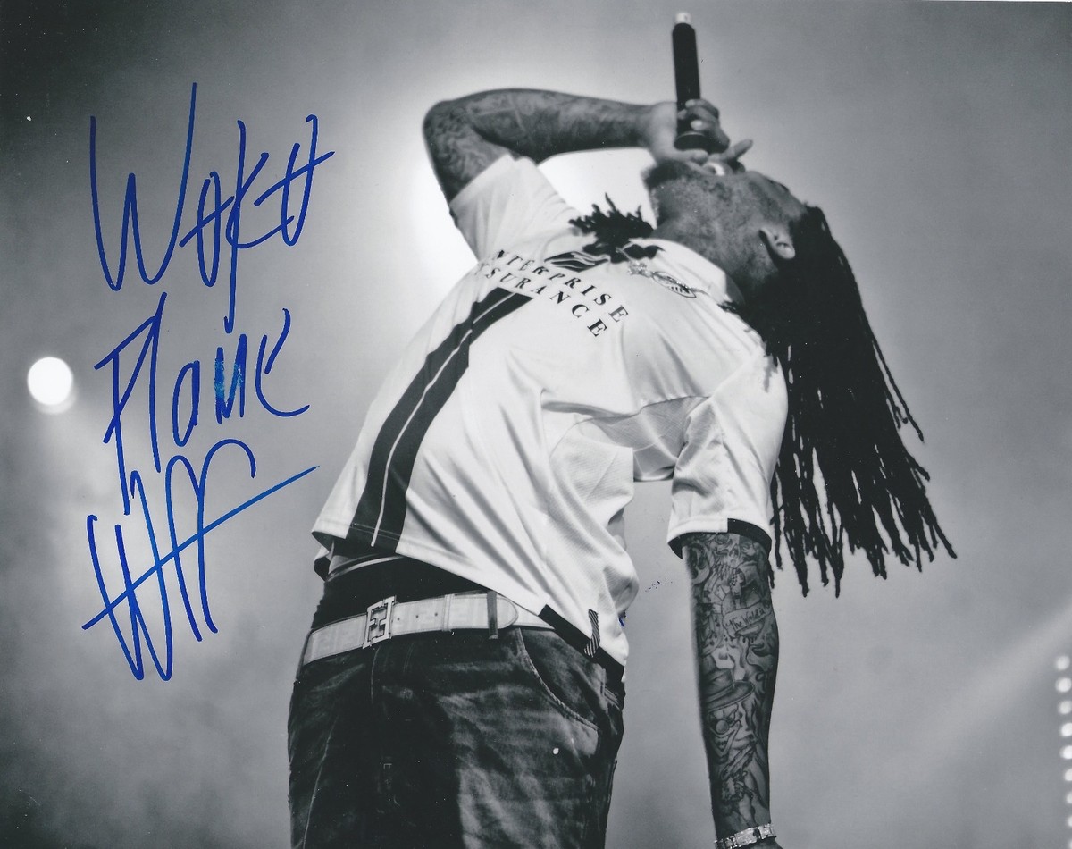 Waka Flocka Flame Signed Autographed 8x10 Rapper Bricksquad Waka