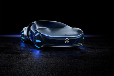 Mercedes-Benz VISION AVTR Futuristic Home Decor Print - POSTER 20x30
