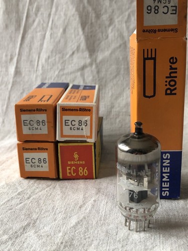 Tube électronique (lampe) EC86 Siemens/Telefunken NOS - Neuf D'origine (NIB), Boîte D'origine, 1 Pièce