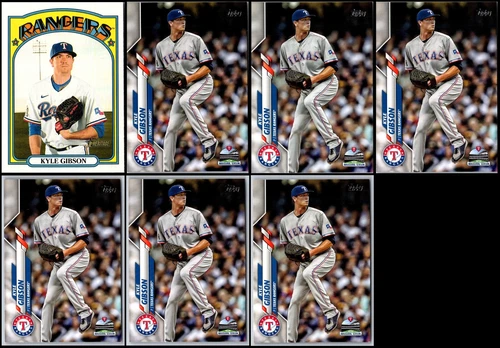 Kyle Gibson Texas Rangers (7) Card Lot - MUST-HAVE ITEM – ONLY TODAY!