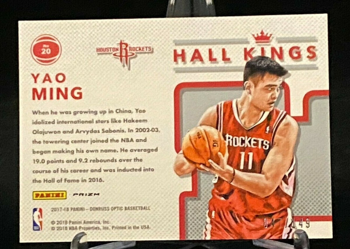 2017-18 Donruss Optic Hall Kings Lime Green #20 Yao Ming