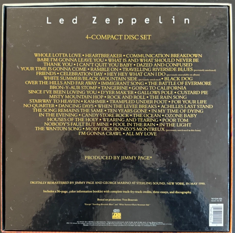 Led Zeppelin , Box-Set mit 4 CDs & dickem Booklet, bitte Beschreibung lesen-NEU- - Bild 2 von 3