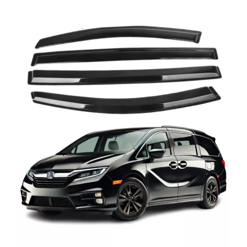 🔥Fit For Honda Odyssey 2011-2017 Window Visors Sun Rain Shade Guards Deflectors - Picture 1 of 8