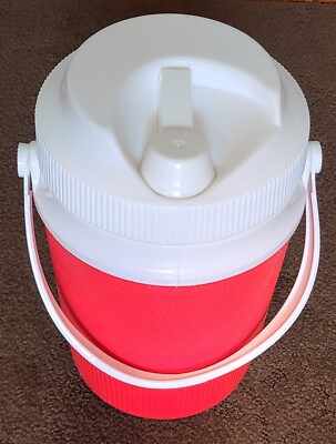 Princeware 72 oz Red Water Jug Cooler Portable Thermos Flip Spout Camping