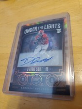 2020 LEGACY D'ANDRE SWIFT UNDER THE LIGHTS SAPPHIRE 34/35 AUTO DOGS/LIONS OH MY