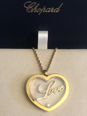 Chopard Happy Heart Pendant With a 18'' Chain