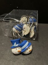12 Snowman Shower Curtain Hooks