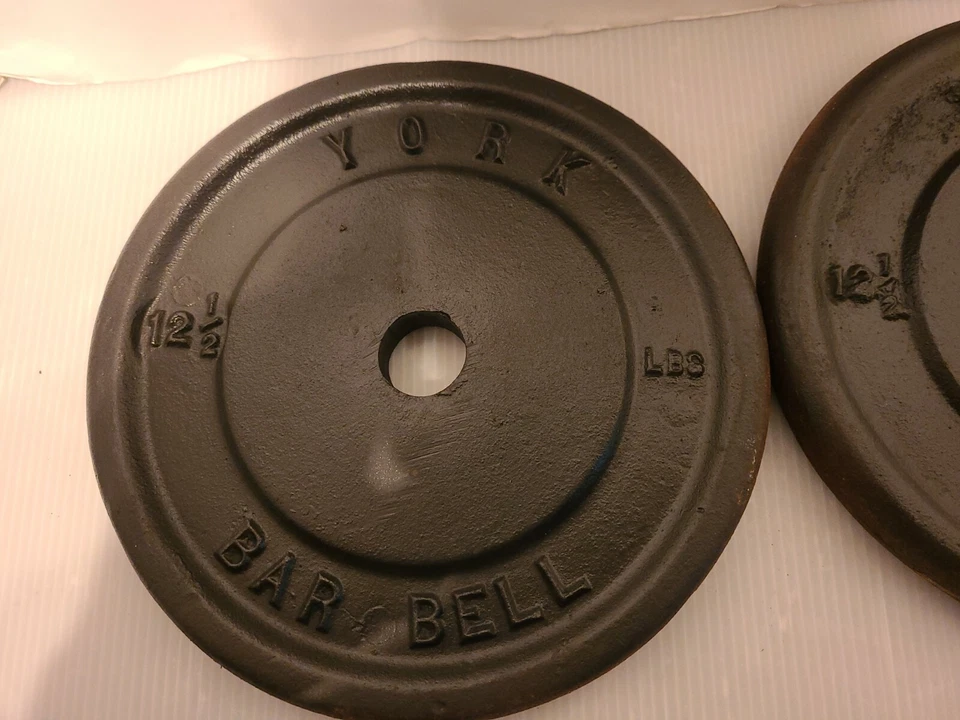 2 de Colección YORK BARBELL 12.5s Culturismo HOMBRE FUERTE Fitness HOMEGYM Levantamiento de Pesas Foto 2 de 4